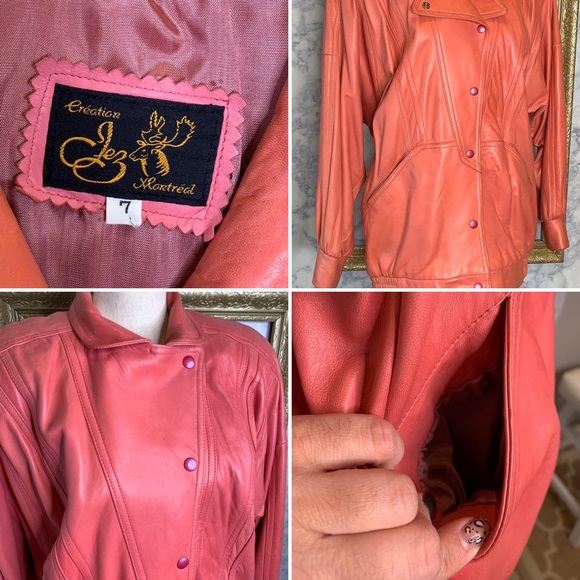 Creations Jez Montreal Vintage leather jacket - Picture 3 of 8